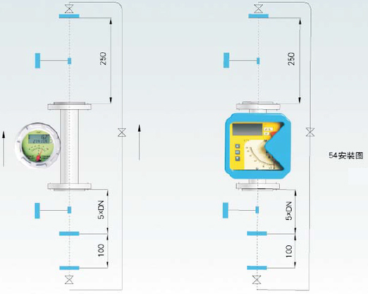 金屬轉子流量計安裝圖示四